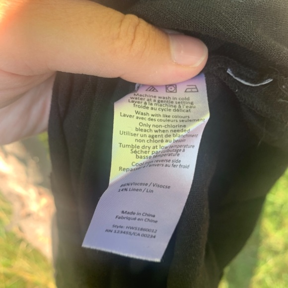 Black linen pants - Picture 4 of 5